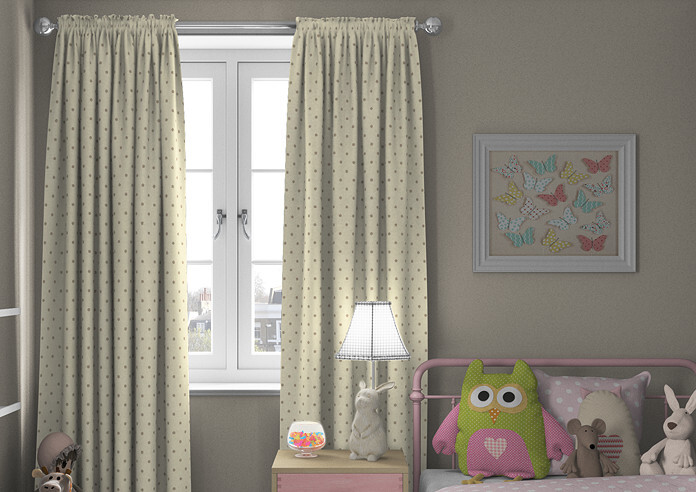 Dotty, Natural - Made to Measure Curtains - Image 3